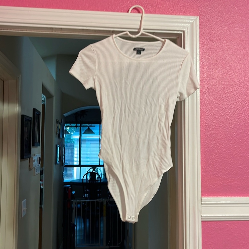 Small ribbed bodysuit Cream